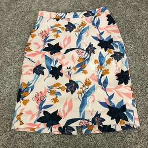 J Crew floral skirt